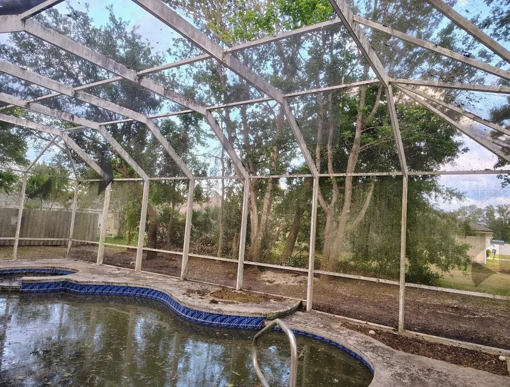 Green pool before recovery